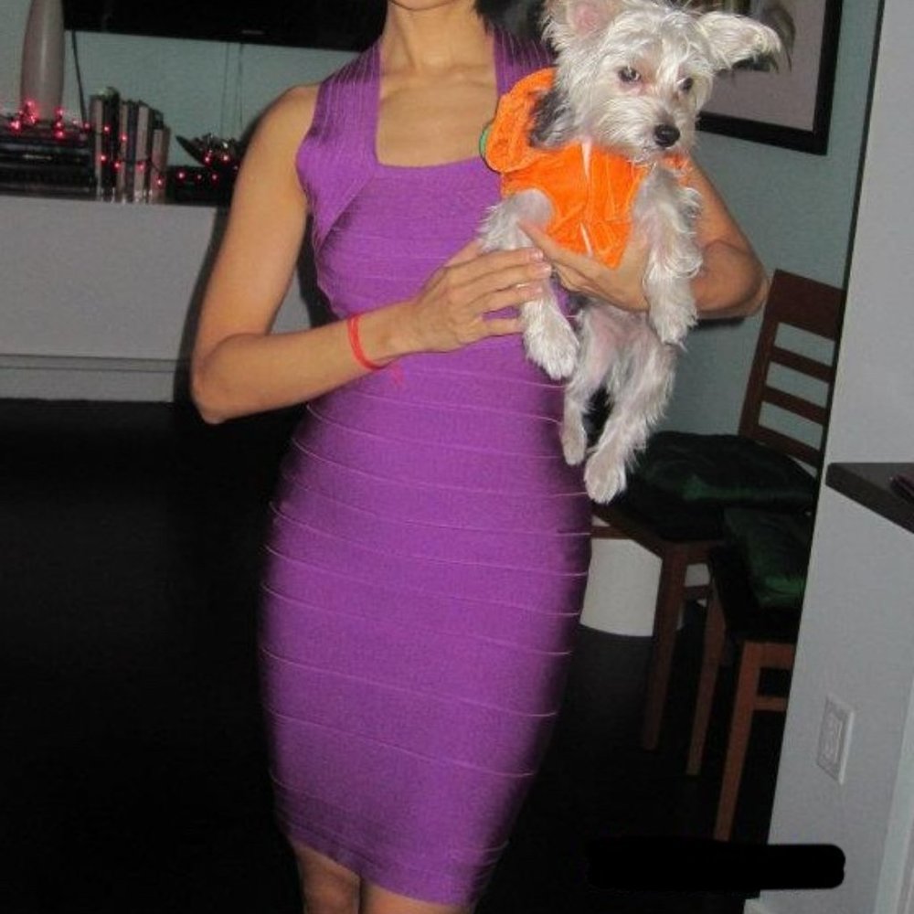 BQueen Purple Band Dress - Size Small